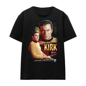 Star Trek Unisex Adult Captain Kirk T-Shirt / Black